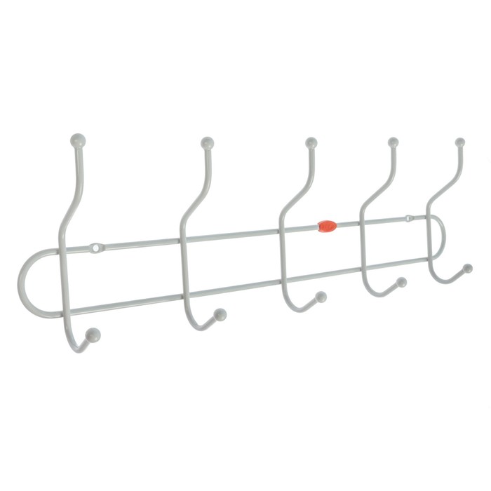 Вешалка настенная 3 крючка "Дружба 5", цвет серый