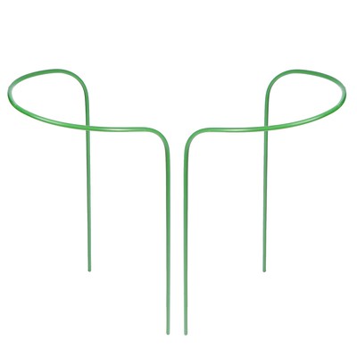 Кустодержатель, d = 50 см, h = 90 см, ножка d = 1 см, металл, набор 2 шт-, зелёный