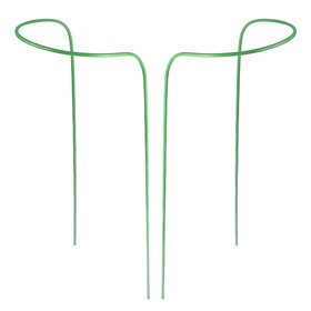

Кустодержатель, d = 30 см, h = 120 см, ножка d = 1 см, металл, набор 2 шт., зелёный