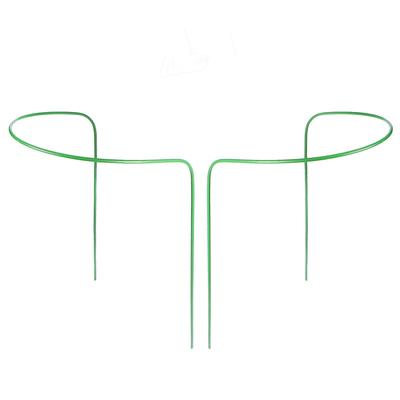 Кустодержатель, d = 30 см, h = 60 см, ножка d = 0,3 см, металл, набор 2 шт-, зелёный, Greengo