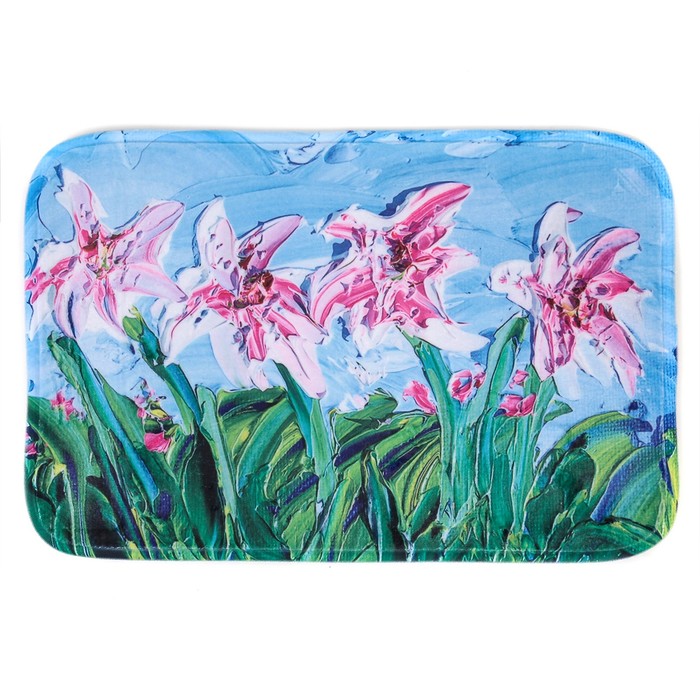 Коврик для ванной "Полевые цветы", дизайн МИКС