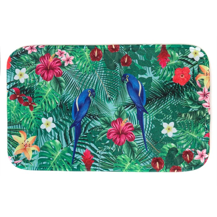 Коврик для ванной "Попугайчики"