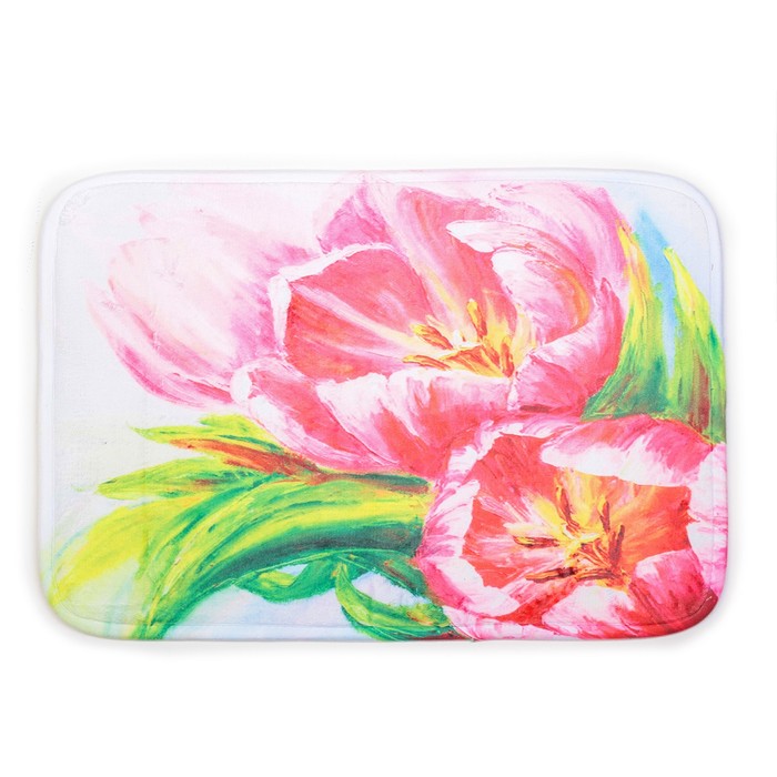 Коврик для ванной "Тюльпаны"