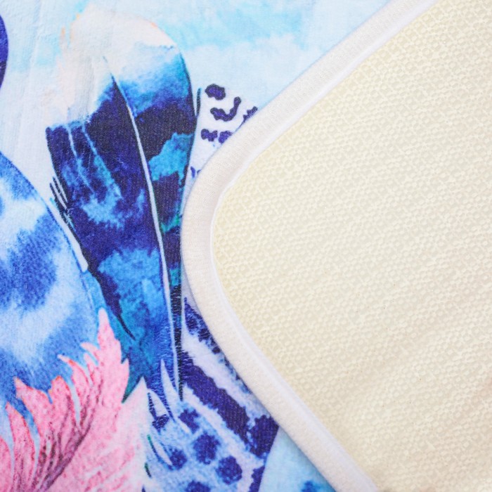 Коврик для ванной "Пёрышки"