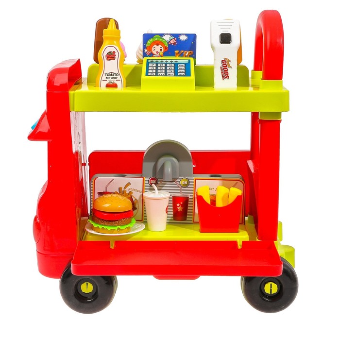 Игровой модуль "Магазин на колёсах" с аксессуарами, световые и звуковые эффекты, 37 предметов