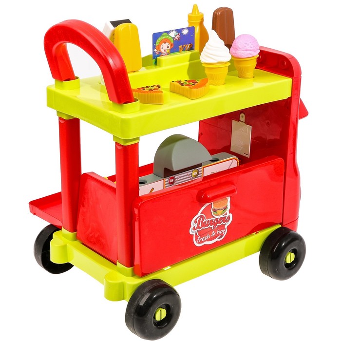 Игровой модуль "Магазин на колёсах" с аксессуарами, световые и звуковые эффекты, 37 предметов