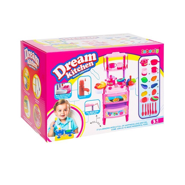 Игровой модуль «Кухня мечты» с аксессуарами, льётся вода из крана