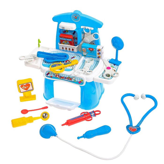 Игровой модуль "Маленький врач" с аксессуарами, 14 предметов