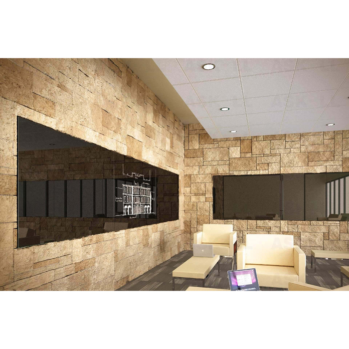 Доска магнитно-маркерная стеклянная 120*200 LUX, внутр крепл, цв яркий синий S120200-086