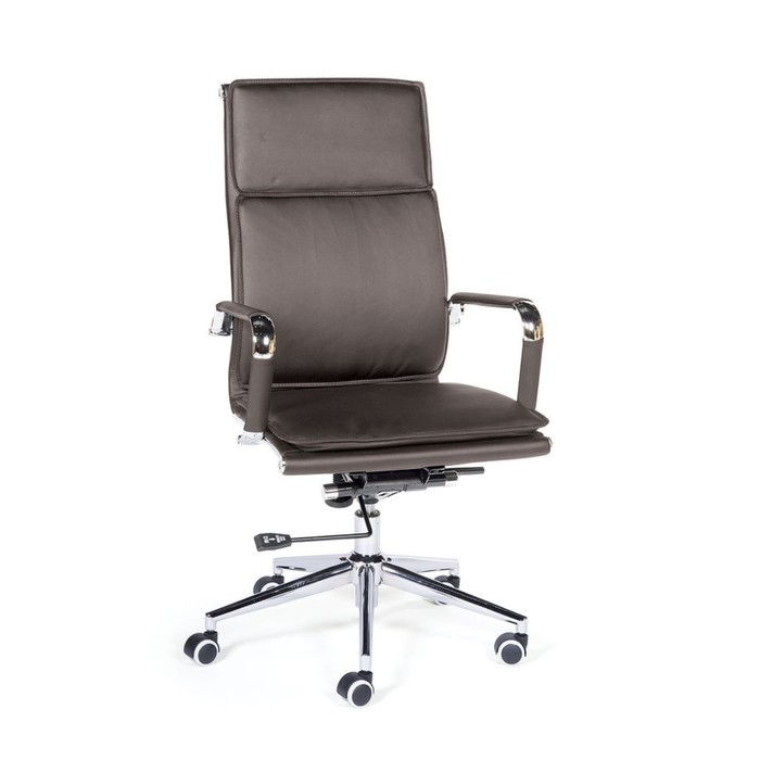 Кресло офисное "Харман", коричневая экокожа