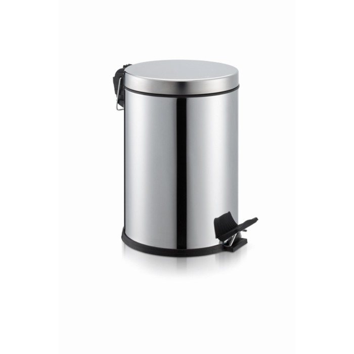 Урна с педалью, 5 л, круглая, металл