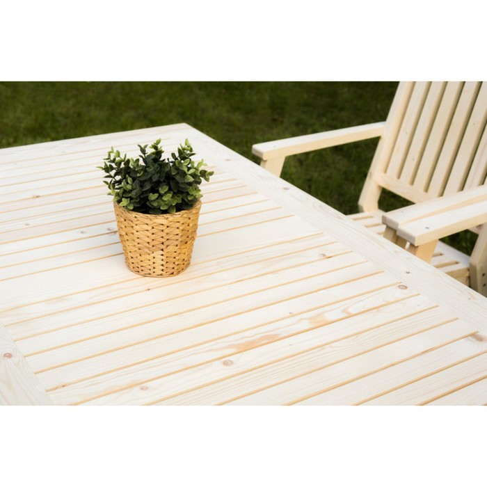 Набор мебели, 5 предметов: 4 кресла, стол - 1.4 м, дерево