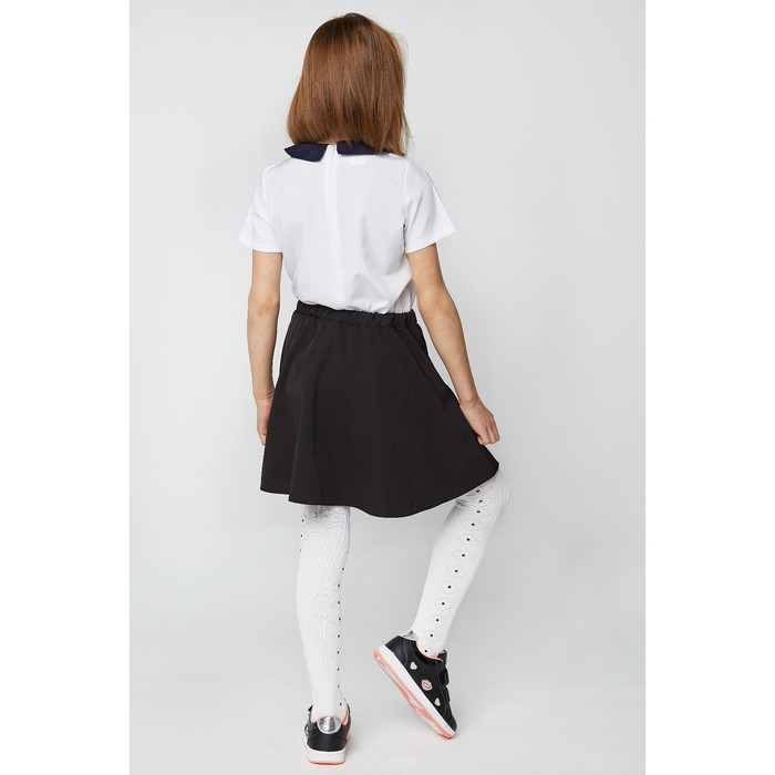 Юбка "Полусолнце",р-р 34, рост 134 см, цвет чёрный 2201Пк