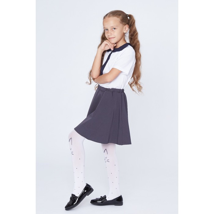 Юбка "Полусолнце",р-р 38, рост 146 см, цвет серый 2201Пк