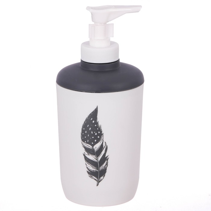 Дозатор для мыла «Перо», пластик, 250 мл