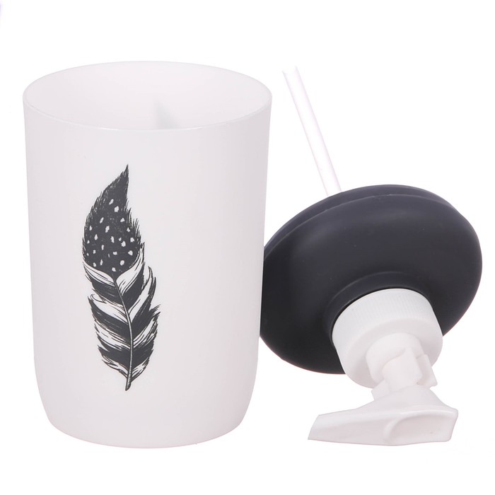 Дозатор для мыла «Перо», пластик, 250 мл