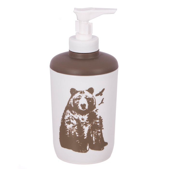 Аксессуары для ванной комнаты дозатор "Медведь", пластик, 250 мл
