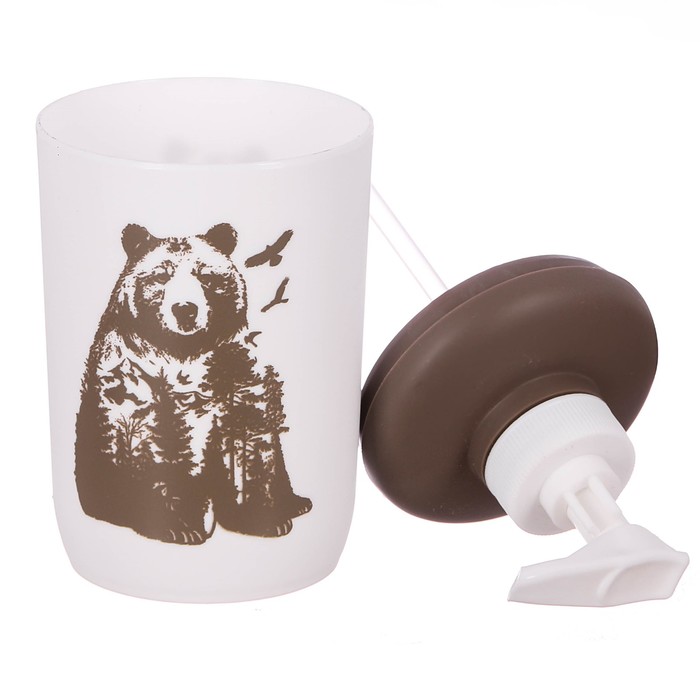 Аксессуары для ванной комнаты дозатор "Медведь", пластик, 250 мл