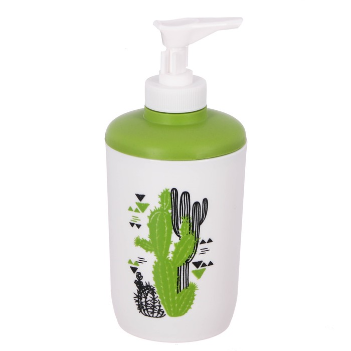 Дозатор для мыла «Кактусы», пластик, 250 мл
