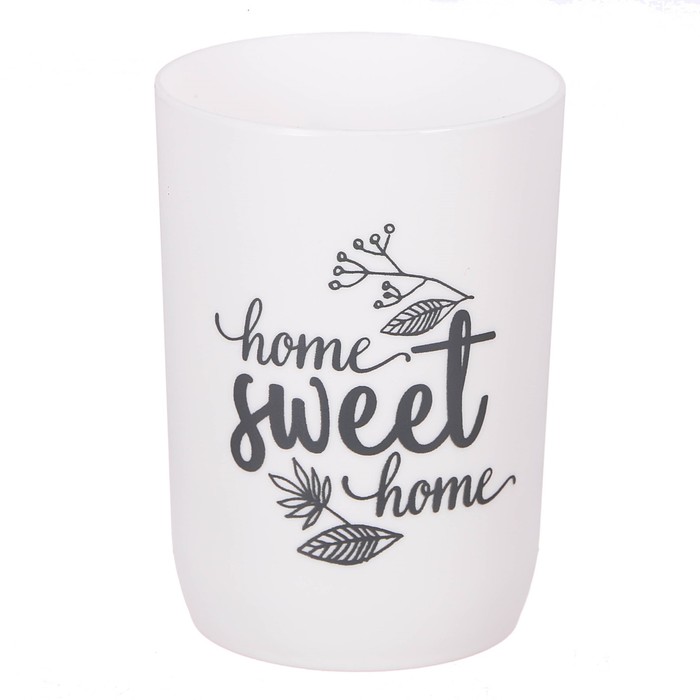Аксессуары для ванной комнаты стакан "Sweet home", пластик