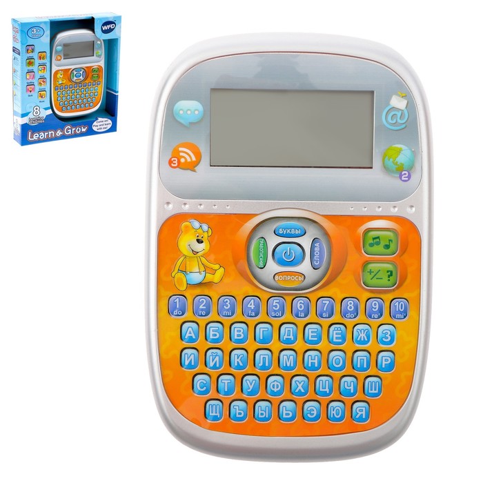 Обучающий планшет "Весёлый мишка", 8 функций