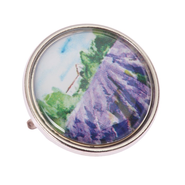 Набор брадсов для скрапбукинга с картонным декором «Лавандовые сны», 8 х 10 см