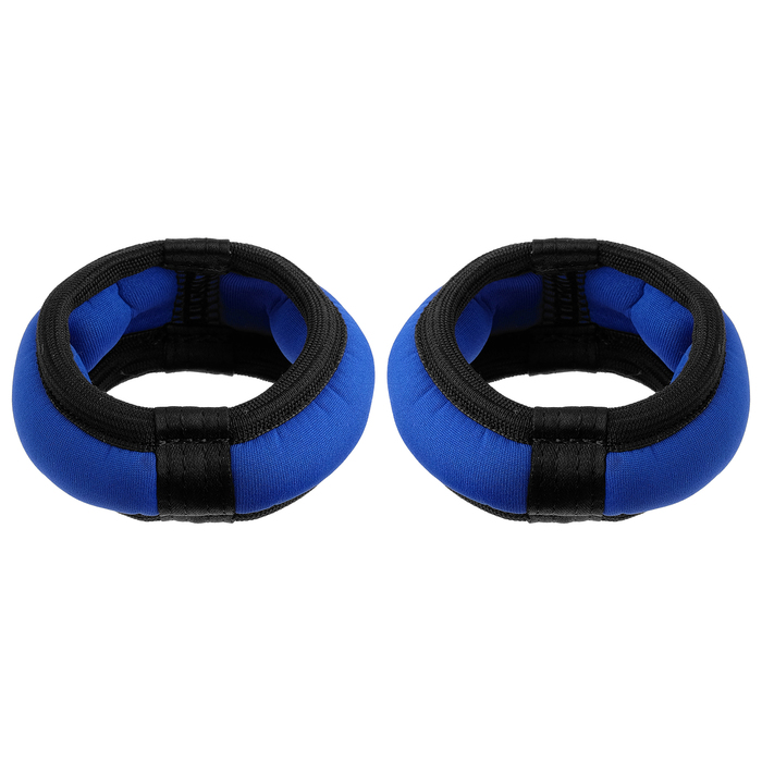 Утяжелители – браслеты неопреновые, дробь, 2х0,2 кг, цвет синий