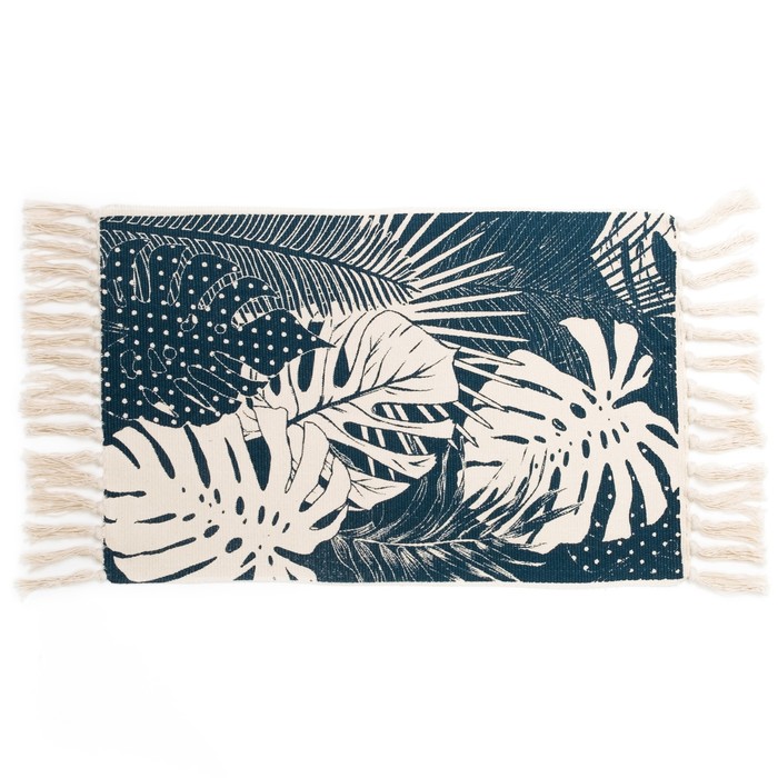 Коврик "Листья" 70х45 см, 100% хлопок