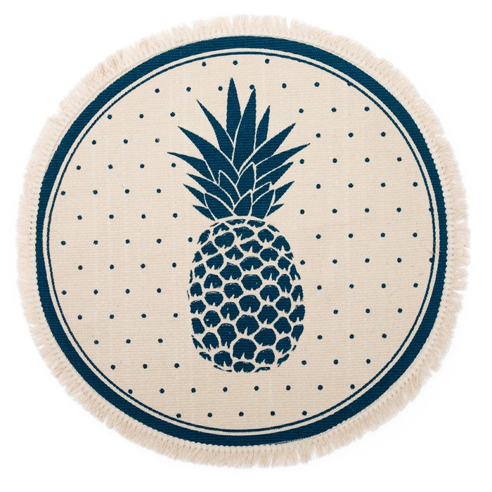 Коврик "Ананас"  d=60 см, 100% хлопок