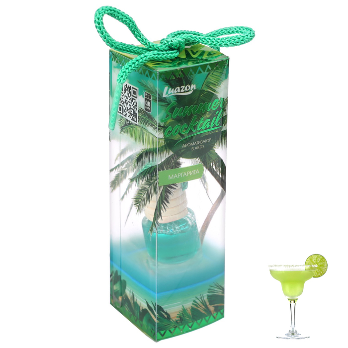 Ароматизатор подвесной в бутыльке Летние коктейли "Маргарита"