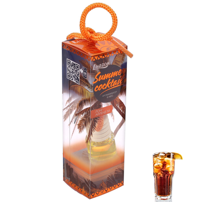 Ароматизатор подвесной в бутыльке Летние коктейли "Лонг-айленд ти"