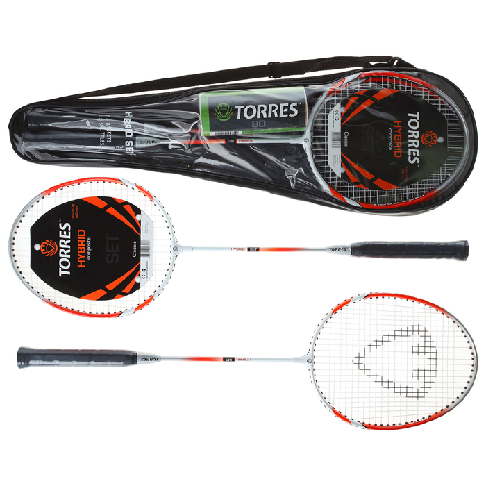 Набор для бадм. TORRES Hybrid,арт.BD-505, для начинающ.,стал. стерж, алюм. обод, со струнами 36949