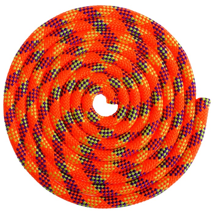 Скакалка гимнастическая 2,5 м утяжеленная 150г, цвет мультицвет