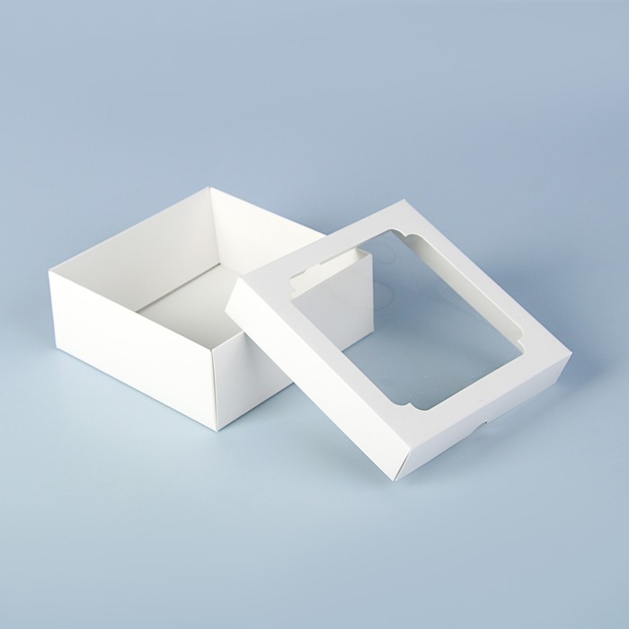 Коробка сборная, белая, 14,5 х 14,5 х 6 см