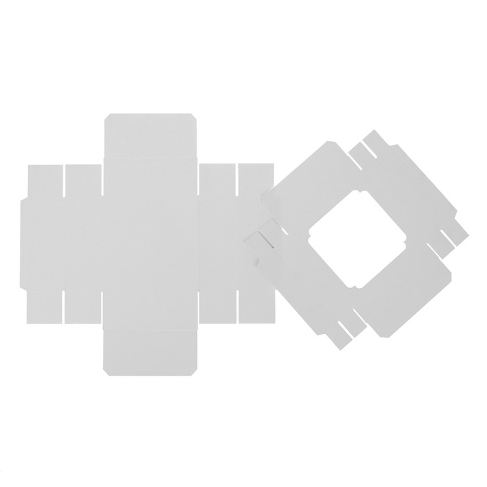 Коробка сборная, белая, 14,5 х 14,5 х 6 см