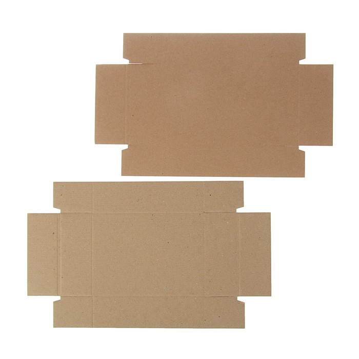 Коробка сборная, бурая, 19 х 15 х 6 см