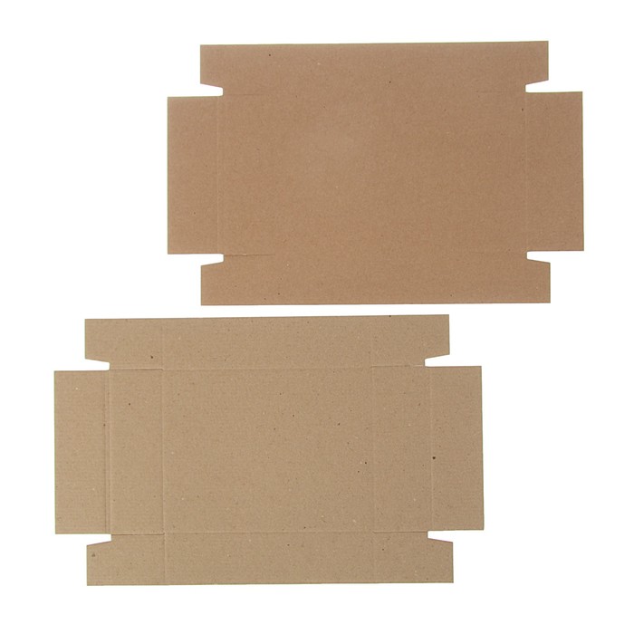 Коробка сборная, бурая, 18 х 15 х 5 см