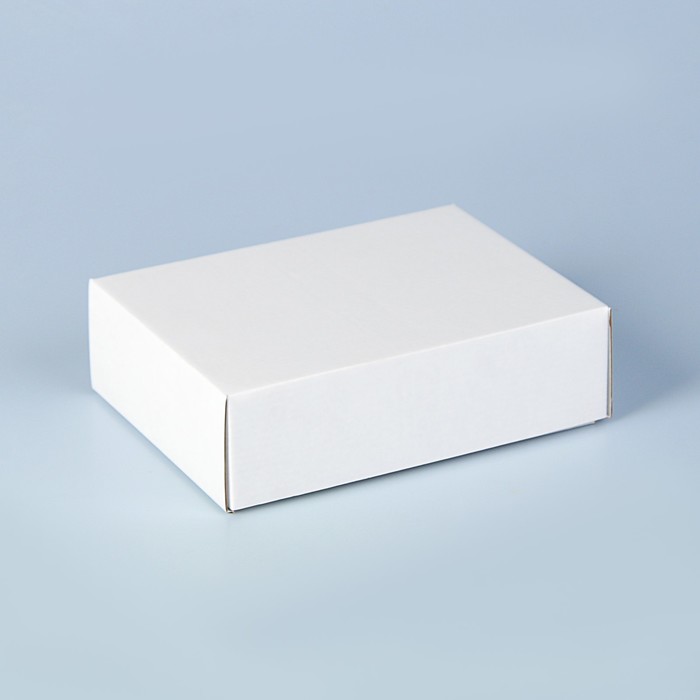 Коробка сборная, белая, 19 х 15 х 6 см