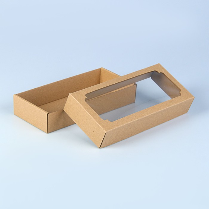 Коробка сборная, бурая, 24 х 11 х 4,5 см