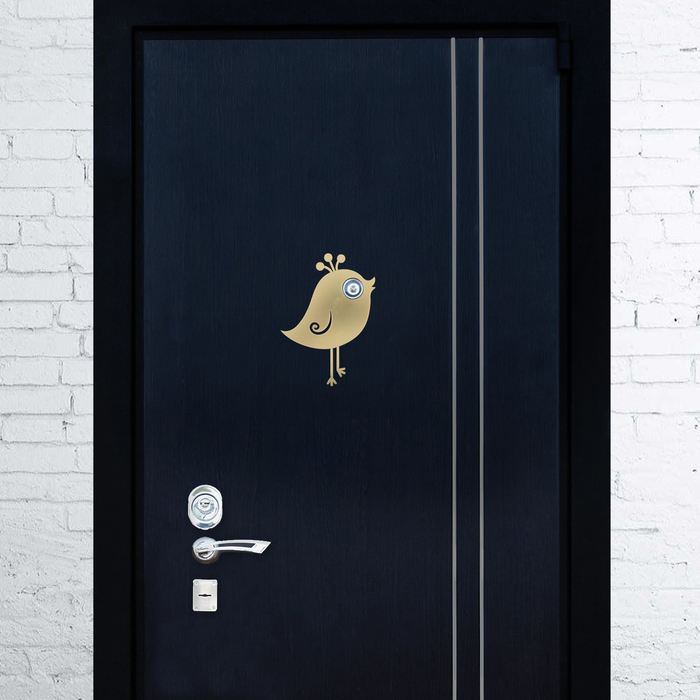 Декор на глазок "Птичка", 13,7 х 19 см