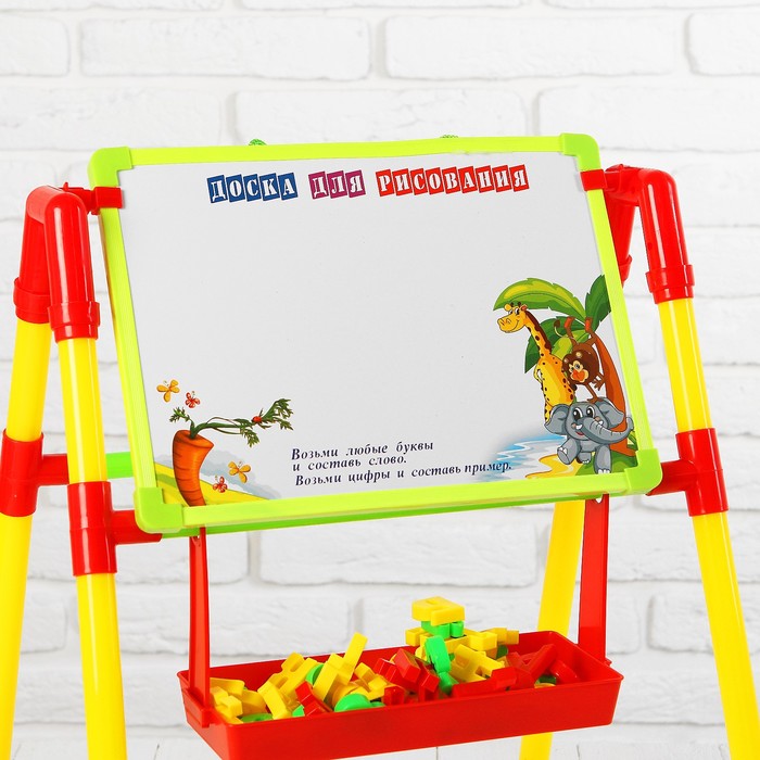Доска для рисования, с русским алфавитом и аксессуарами 36*25*5см B1030203R B1030203R