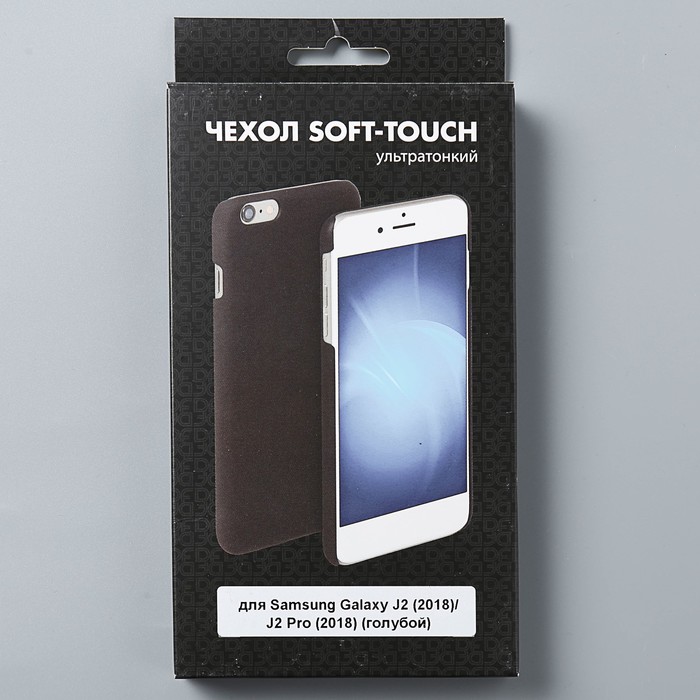Чехол soft-touch для Samsung Galaxy J2 (2018)/J2 Pro (2018) DF sSlim-34 (midnight blue)