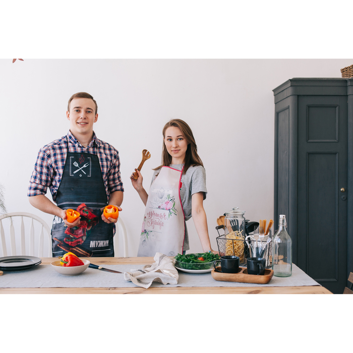 Фартук " Самому сильному и надёжному" в подарочной упаковке