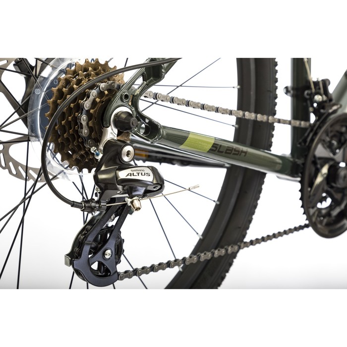 Велосипед 26" Slash STREAM 3.0 HD, 2018, цвет темно-зеленый, размер 18"