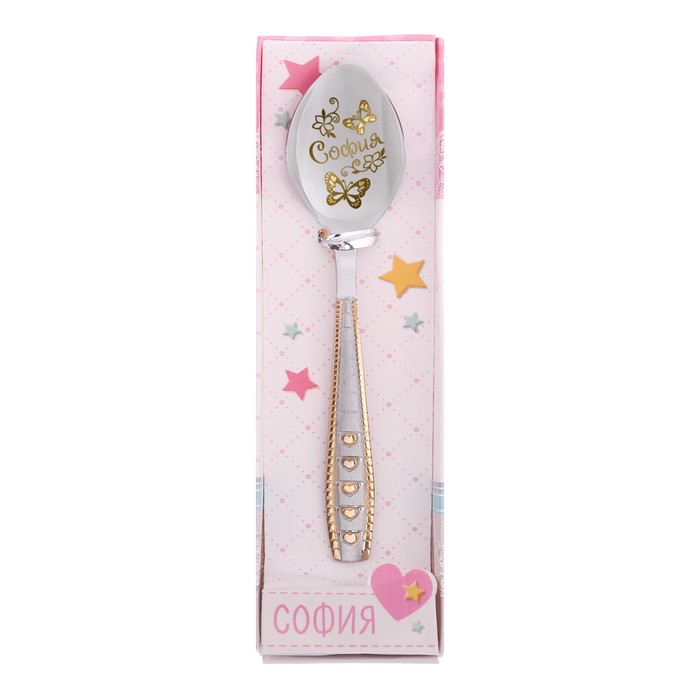 Ложка детская в подарочной коробке "София"