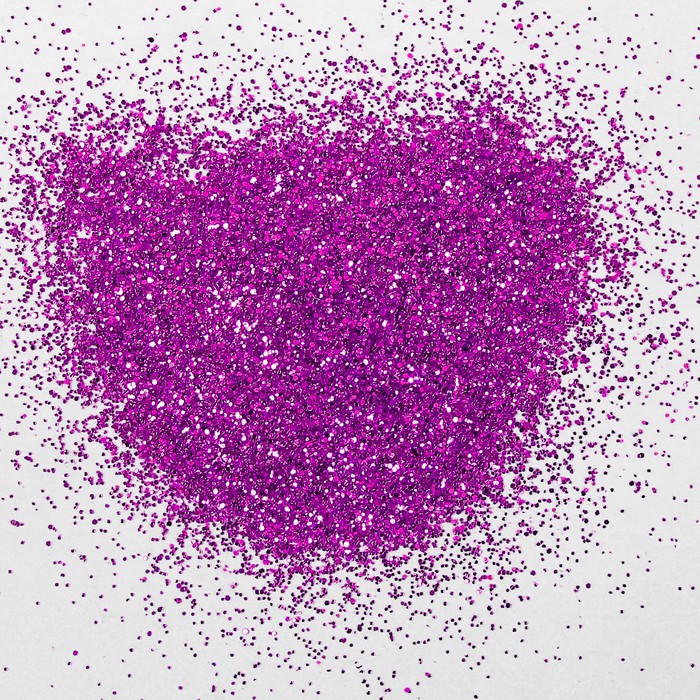 Наполнитель для шара, глиттер, блёстки, 0,4 мм, 500 г, цвет фуксии