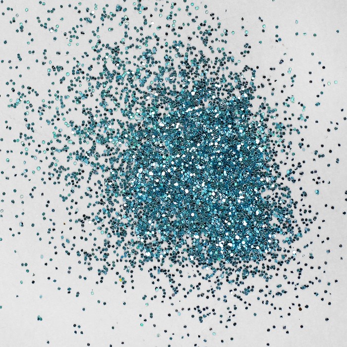 Наполнитель для шара, глиттер, блёстки, 0,4 мм, 500 г, цвет лазурный