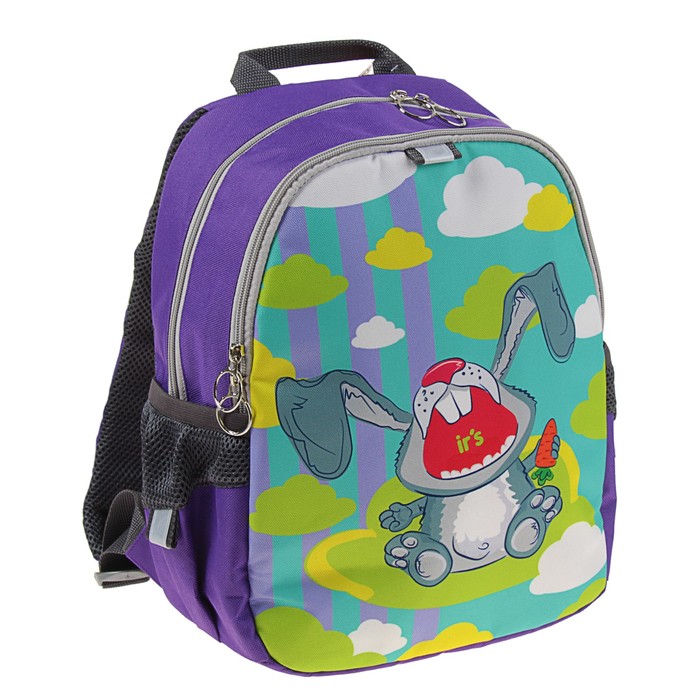 Рюкзак школьный с эргономичной спинкой 35 х 28 х 13 см Ir's "Заяц-певец"