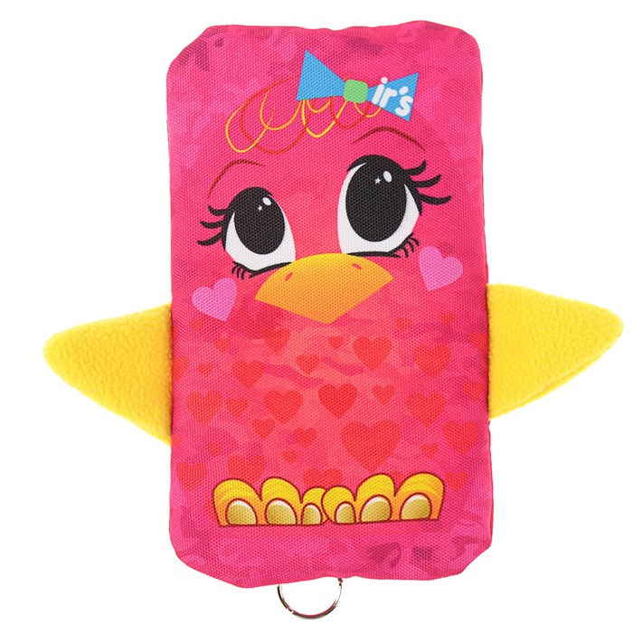 Пенал мягкий 1 отделение плоский 110 х 200 мм Ir's "Пингвин", красный