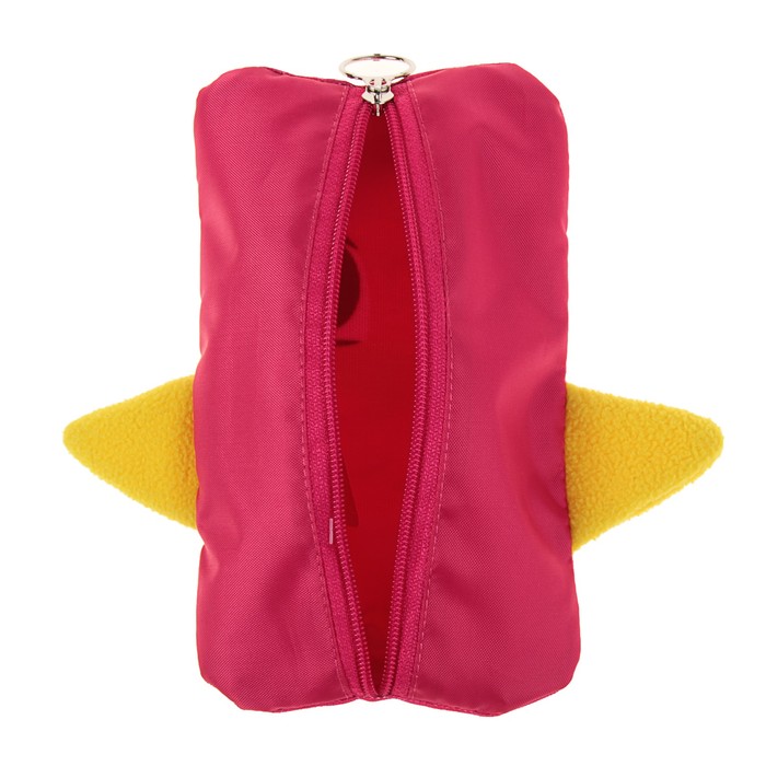 Пенал мягкий 1 отделение плоский 110 х 200 мм Ir's "Пингвин", красный